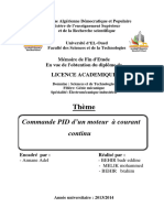 Commande PID d’un moteur à courant continu