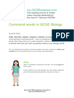 4. Biology 15.11.17 Command Words in Context