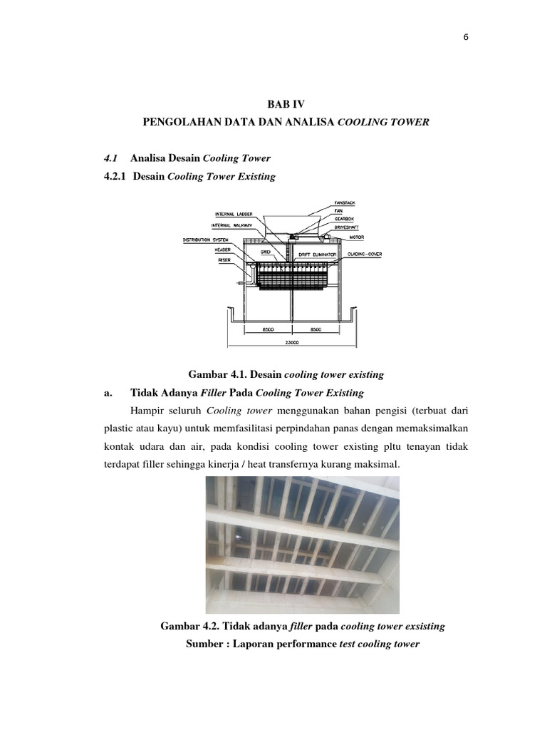Analisa Desain dan Kinerja Cooling Tower | PDF