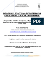 Informa Plataforma de Formación