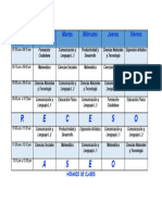 Horario de Clases 2024