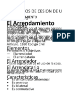 Contratos de Cesión de Uso o Goce