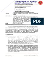 Informe #0027-2023 Opinion Legal para Reconocimiento de Deuda - Villa de Manta