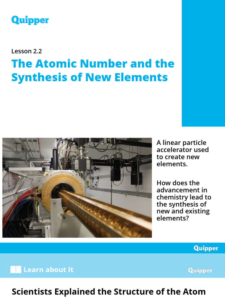 Atomic Number and Element Synthesis | PDF | Atoms | Chemical Elements
