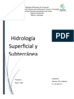 Hidrologia Superficial y Subterranea