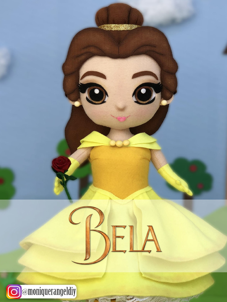 Molde Princesa Bela - Monique Rangel | PDF | Anatomia | Corpo humano