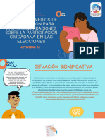 Elaboramos Medios de Comunicación para Dar Recomendaciones Sobre La Participación Ciudadana en Las Elecciones