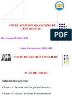 Cours: Gestion Financière de L'Entreprise: DR: Hassan OUABOUCH