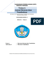 Tema 6 Merawat Hewan Dan Tumbuhan: Rencana Pelaksanaan Pembelajaran (RPP) Tematik Terpadu