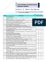 Check-list de controle interno para obras públicas