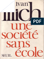 Une Societe Sans Ecole Ivan Illich