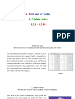 A. Unit y Diversity 1. 2 Nucleic Acids