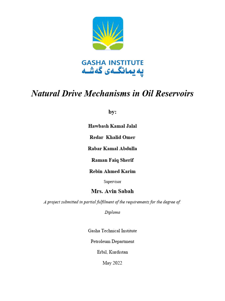 Natural Drive Mechanisms in Oil Reservoirs | PDF | Petroleum Reservoir ...