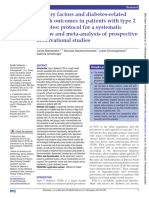 Article: Dietary Factors and Diabetes-Related Health Outcomes in Patients With Type 2 Diabetes: Protocol For A Systematic Review and Meta-Analysis of Prospective Observational Studie
