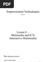 Lesson 8 Multimedia and ICTs