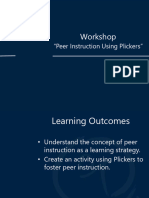Workshop Peer Instruction Using Plickers