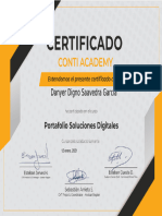 Certificado Portafolio Soluciones Digitales