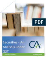 Securities An Analysis Under GST 03rd September 2018