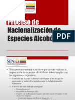 Proceso de Nacionalización de Especies Alcohólicas C