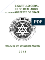 RITUAL ATUALIZADO DO GRAU DE MUI EXCELENTE MESTRE