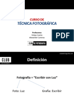 Presentación - Clase 1 - Curso de Técnica Fotográfica