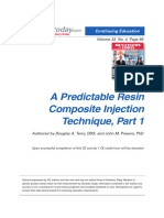  A Predictable Resin Composite Injection Technique, Part 1