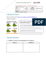 Ficha de Ciencia y Tecnología 5° 4