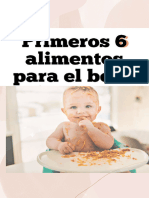 6 Primeros Alimentos para El Bebe