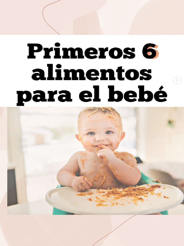 6 Primeros Alimentos para El Bebe | PDF