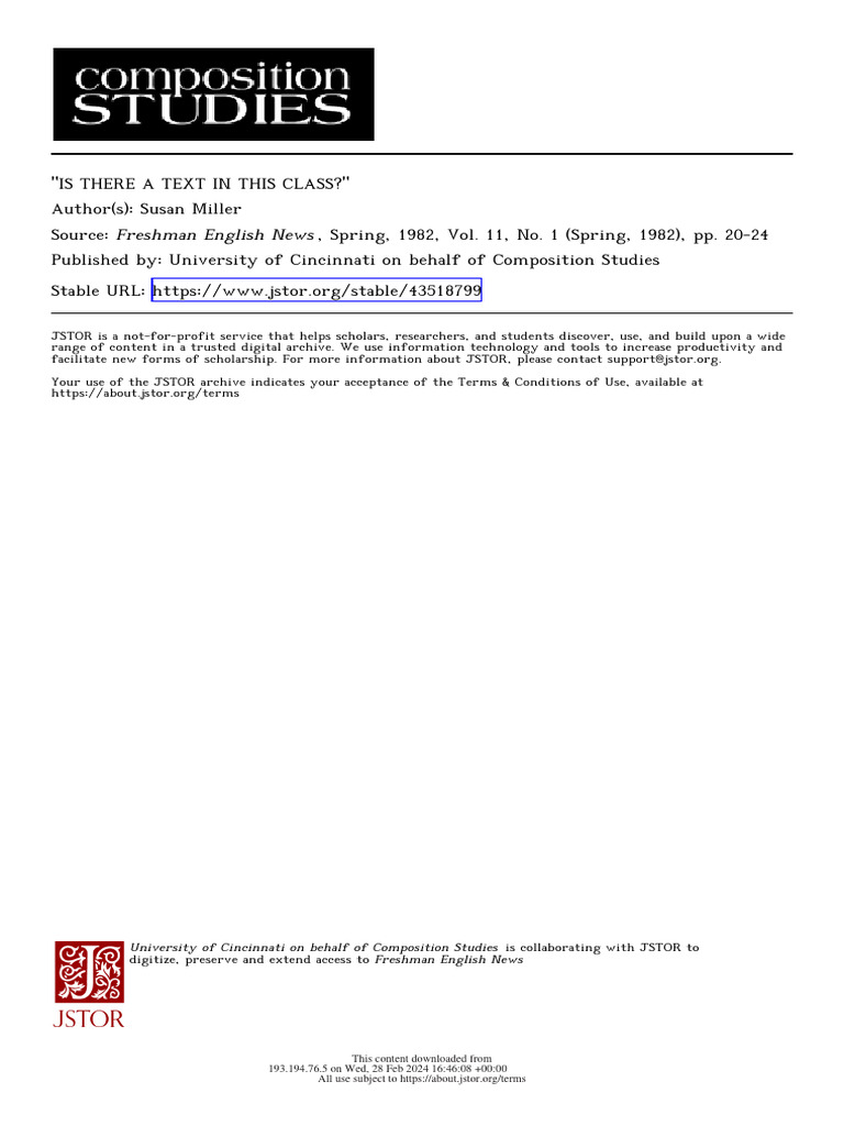 Is There A Text in This Class | PDF | Rhetoric | Textbook