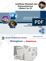 Identifikasi Masalah Dan Pemecahannya (Materi Ke-3) : Saifu Rohman., M.Kom Saifurohman@unsiq - Ac.id