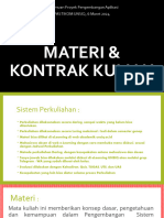 Materi & Kontrak Kuliah: Pertemuan Proyek Pengembangan Aplikasi FASTIKOM UNSIQ, 6 Maret 2024