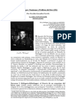 "Heidegger: Nazismo y Política Del Ser (IX Parte) " Por Nicolás González Varela