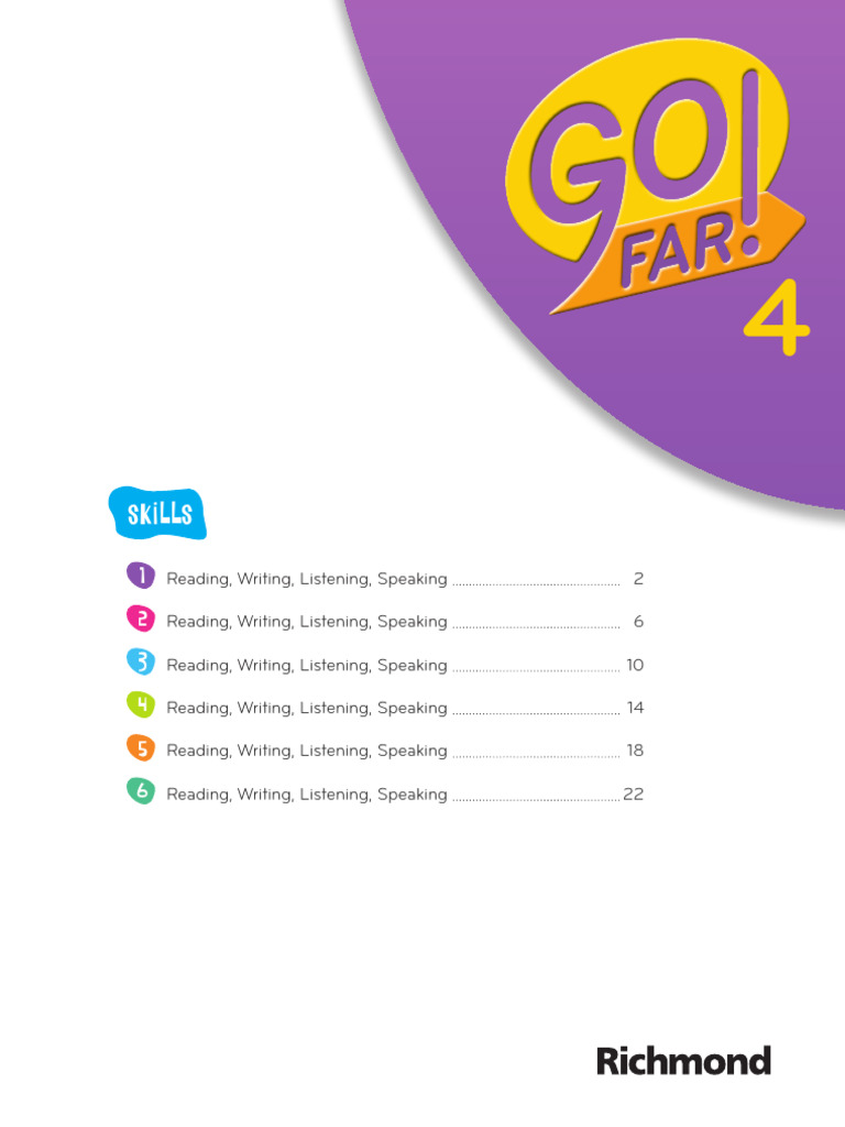 Go Far 4 Activity Book Overview | PDF
