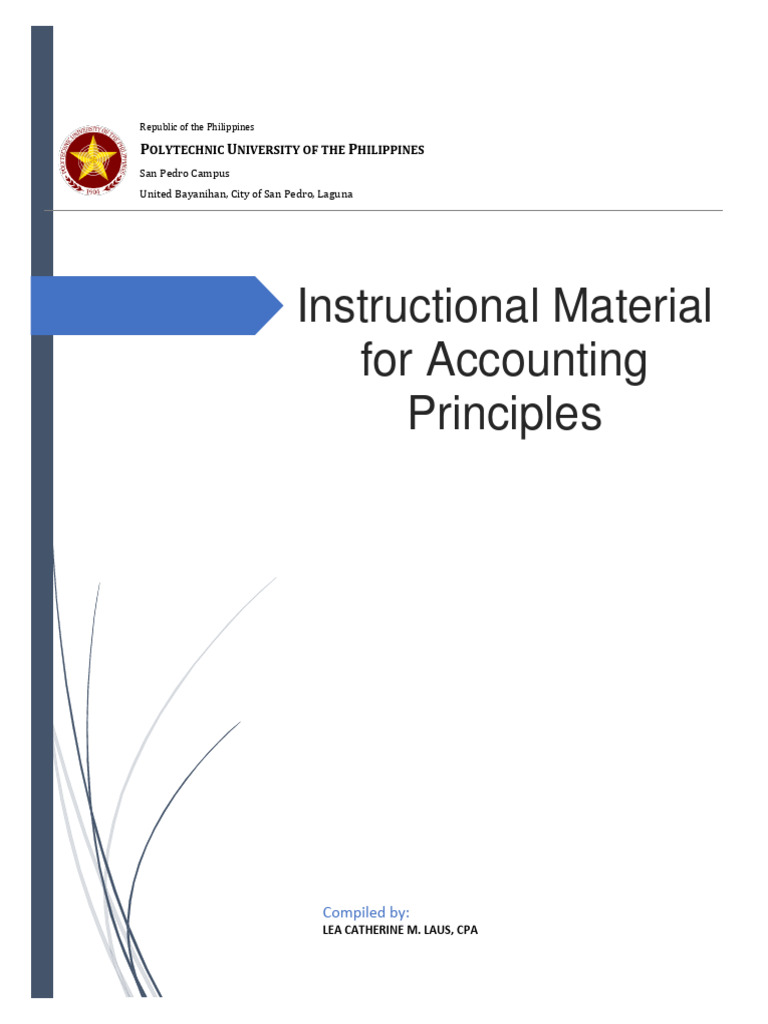 Accounting Principles Instructional Material | PDF | Balance Sheet ...