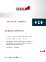 Anatomia Sistêmica - Introdução e Generalidades - Prof Viviany Gandra