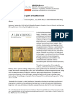 Aldo Rossi and The Spirit of Architecture PDF