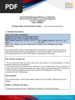 Activity Guide and Evaluation Rubric - Unit 3 - Task 4 - My Amazing Future