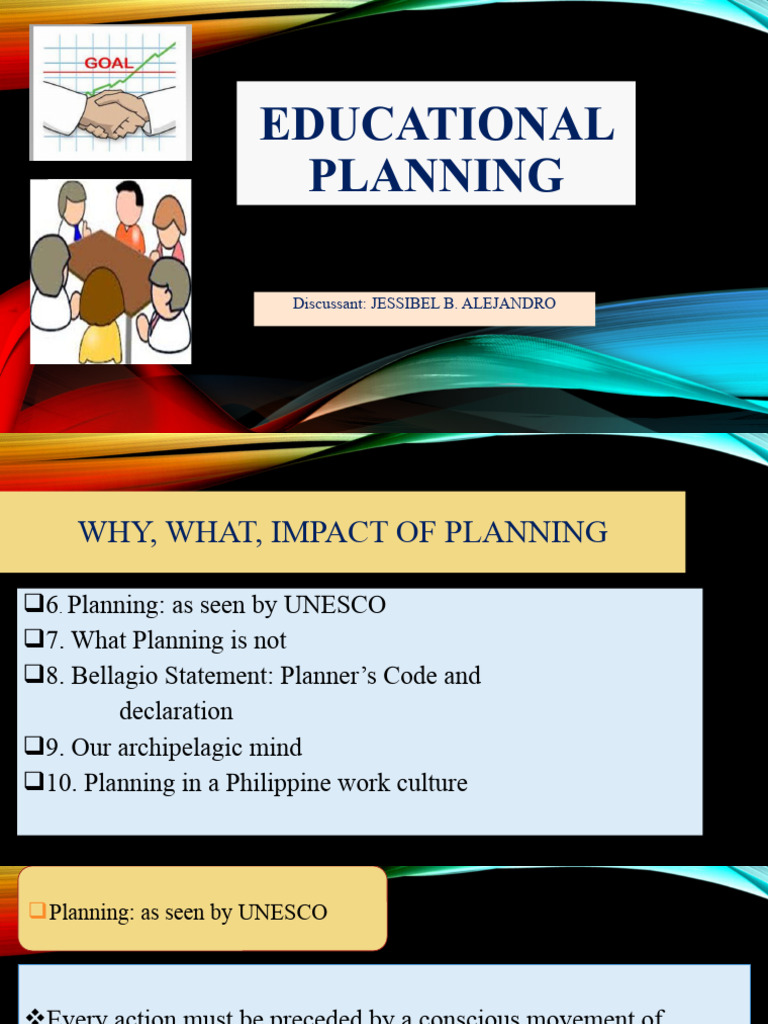 Educational Planning Pdf Notes Free Download