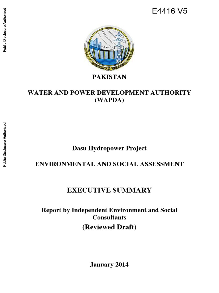 Dasu Hydropower Project Assessment | PDF | Environmental Impact ...