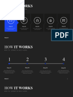 How It Works and Process Slides Minimal X Dark