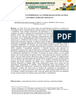 Relacionamento Interpessoal Na Comercialização de Lácteos em Feiras Livres de Goiânia-Go