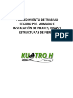 Pts Pe-Armado e in Stalacion de Pilares, Vigas y Estructuras de Fierro