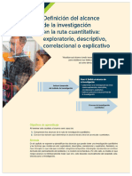 Alcance de Las Investigaciones - Cuantitativas