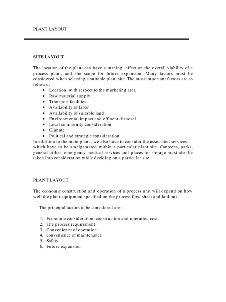 Ammonia Plant 2520Location&Layout | PDF | Ammonia | Exhaust Gas