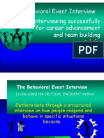Behav Event Interview-Lec 5