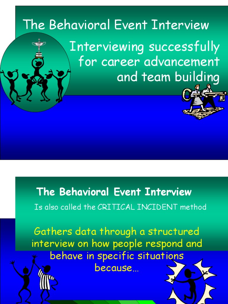 Mastering Behavioral Event Interviews | PDF | Interview | Competence ...