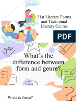 21st Literary Forms and Traditional Literary Genres
