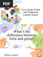 21st Literary Forms and Traditional Literary Genres