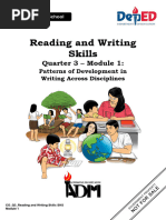 Readingandwritingskills q3 Mod1 Patternsanddevelopmentinwritingacrossdisciplines v2